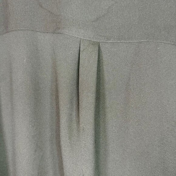 Mossimo Light-weight Black Button-Up Long Sleeve Blouse - Large - Picture 6 of 8